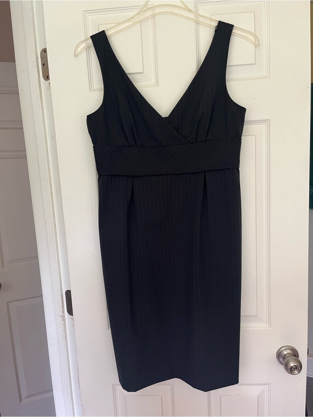 ANTONIO MELANI Black V-Neck Midi Dress